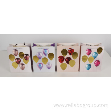 Luxury ribbon handle boutique tote paper gift bags